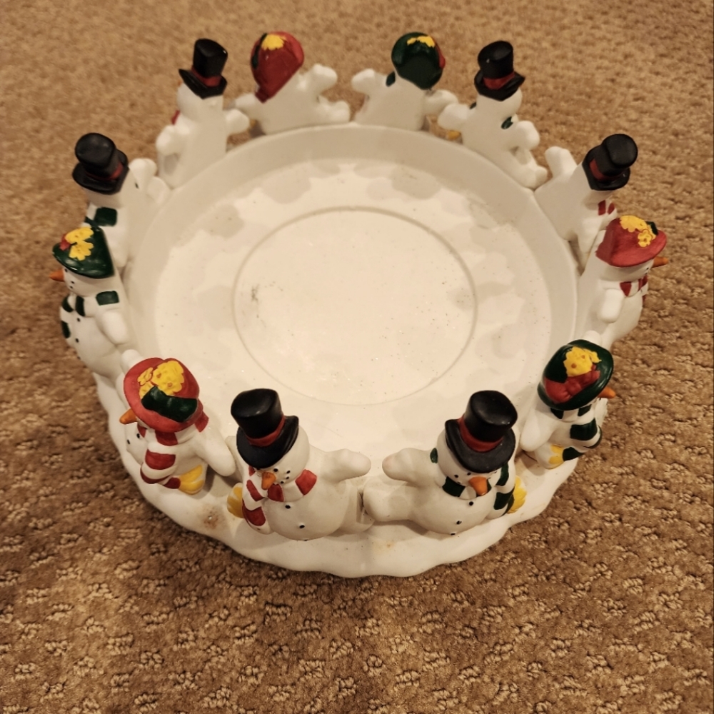 Partylite Snowman candle holder